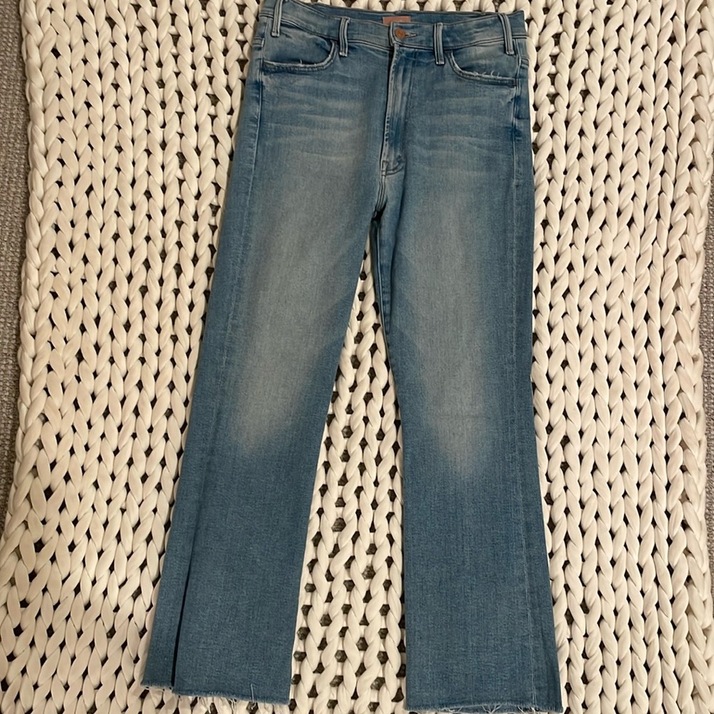 Mother Hustler Ankle Fray in Au Revoir size 30